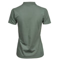 Leaf Green - Back - Tee Jays Womens-Ladies Luxury Stretch Polo Shirt