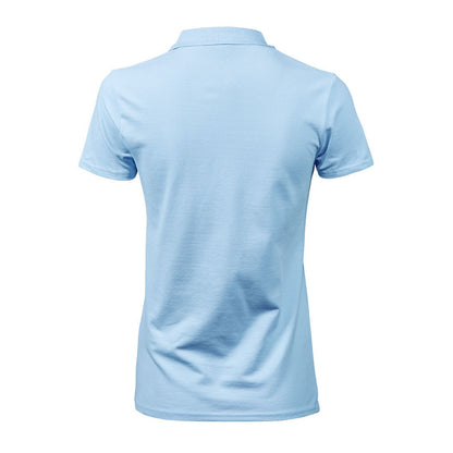 Light Blue - Back - Tee Jays Womens-Ladies Luxury Stretch Polo Shirt