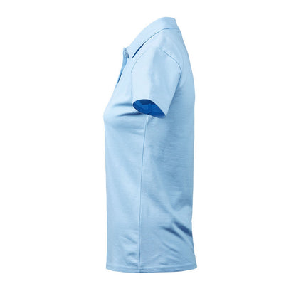 Light Blue - Side - Tee Jays Womens-Ladies Luxury Stretch Polo Shirt