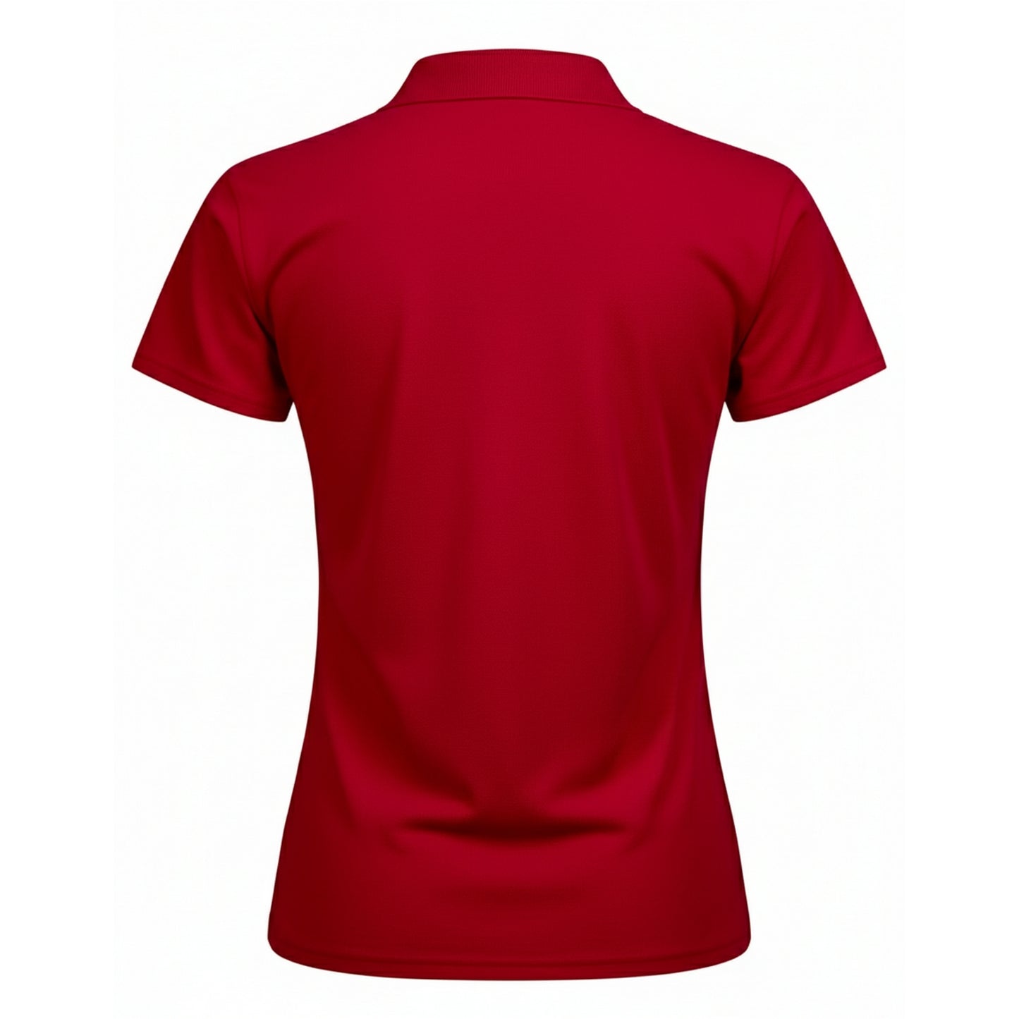 Red - Back - Tee Jays Womens-Ladies Luxury Stretch Polo Shirt