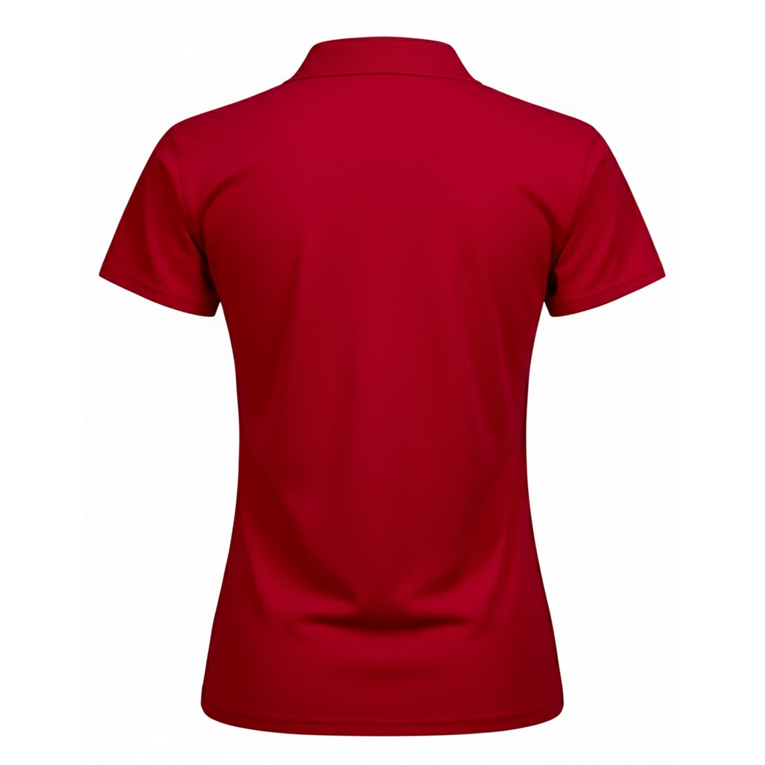 Red - Back - Tee Jays Womens-Ladies Luxury Stretch Polo Shirt