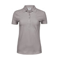 Stone - Front - Tee Jays Womens-Ladies Luxury Stretch Polo Shirt
