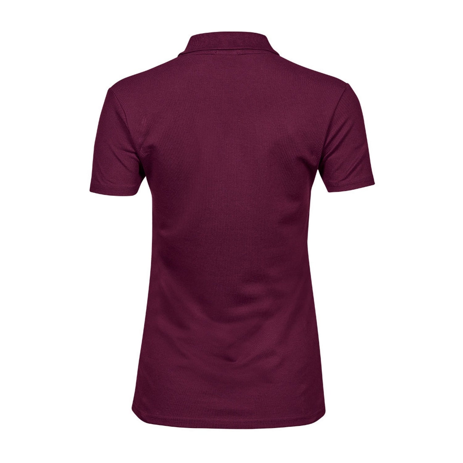 Wine - Back - Tee Jays Womens-Ladies Luxury Stretch Polo Shirt