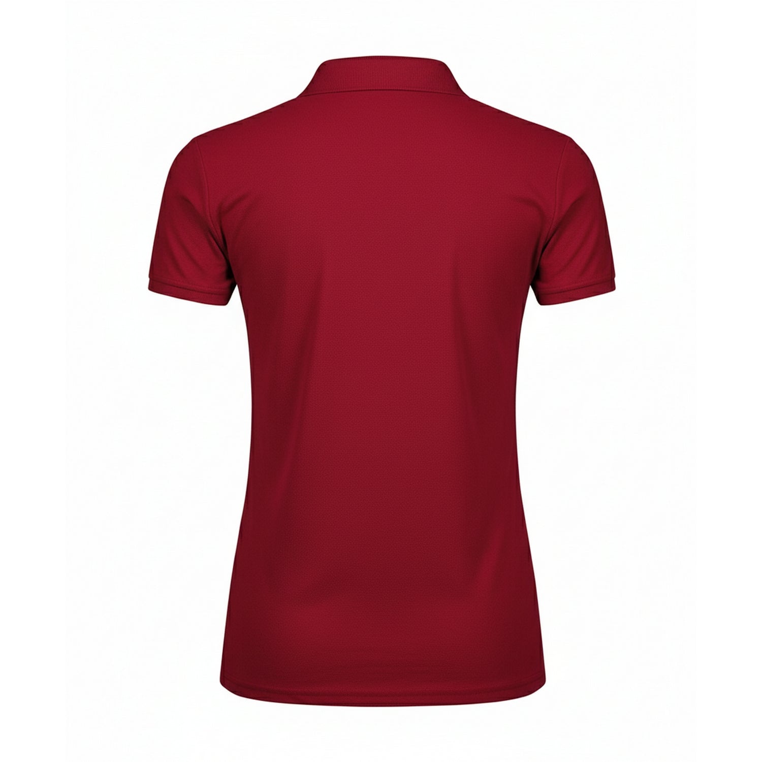 Deep Red - Back - Tee Jays Womens-Ladies Luxury Stretch Polo Shirt