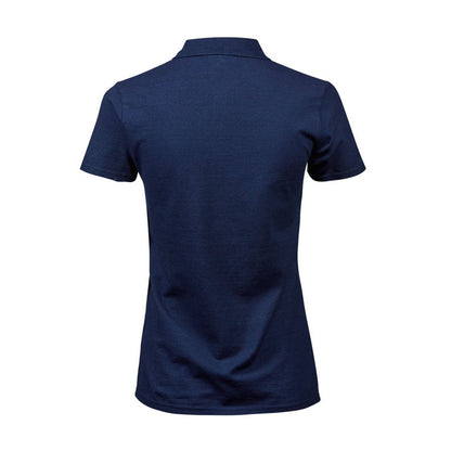 Denim - Back - Tee Jays Womens-Ladies Luxury Stretch Polo Shirt
