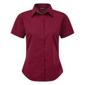 Bottle - Back - Premier Short Sleeve Poplin Blouse - Plain Work Shirt