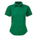 Emerald - Back - Premier Short Sleeve Poplin Blouse - Plain Work Shirt