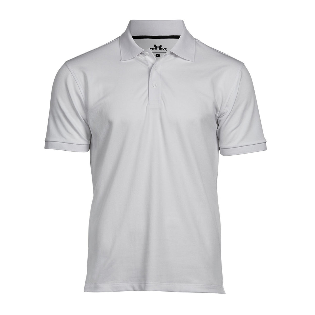 White - Front - Tee Jays Mens Club Polo Shirt
