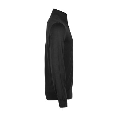 Black - Back - Tee Jays Mens Half Zip Jumper