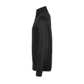 Black - Side - Tee Jays Mens Half Zip Jumper