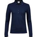 Navy - Front - Tee Jays Womens-Ladies Polo Shirt
