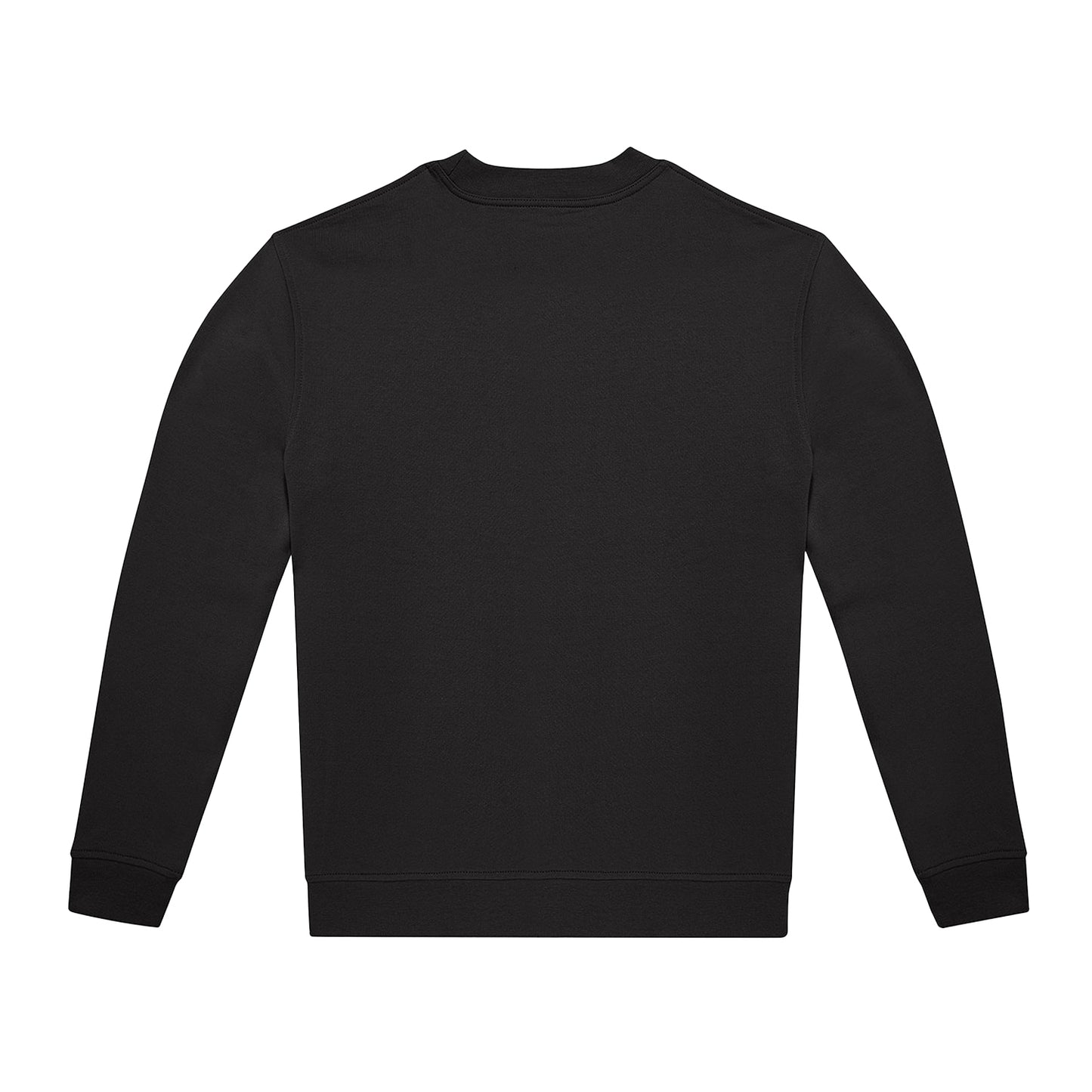 Black - Back - B&C Unisex Adult Crew Neck Sweatshirt