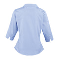 Mid Blue - Back - Premier Womens-Ladies Poplin 3-4 Sleeve Blouse