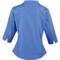 Royal - Back - Premier Womens-Ladies Poplin 3-4 Sleeve Blouse