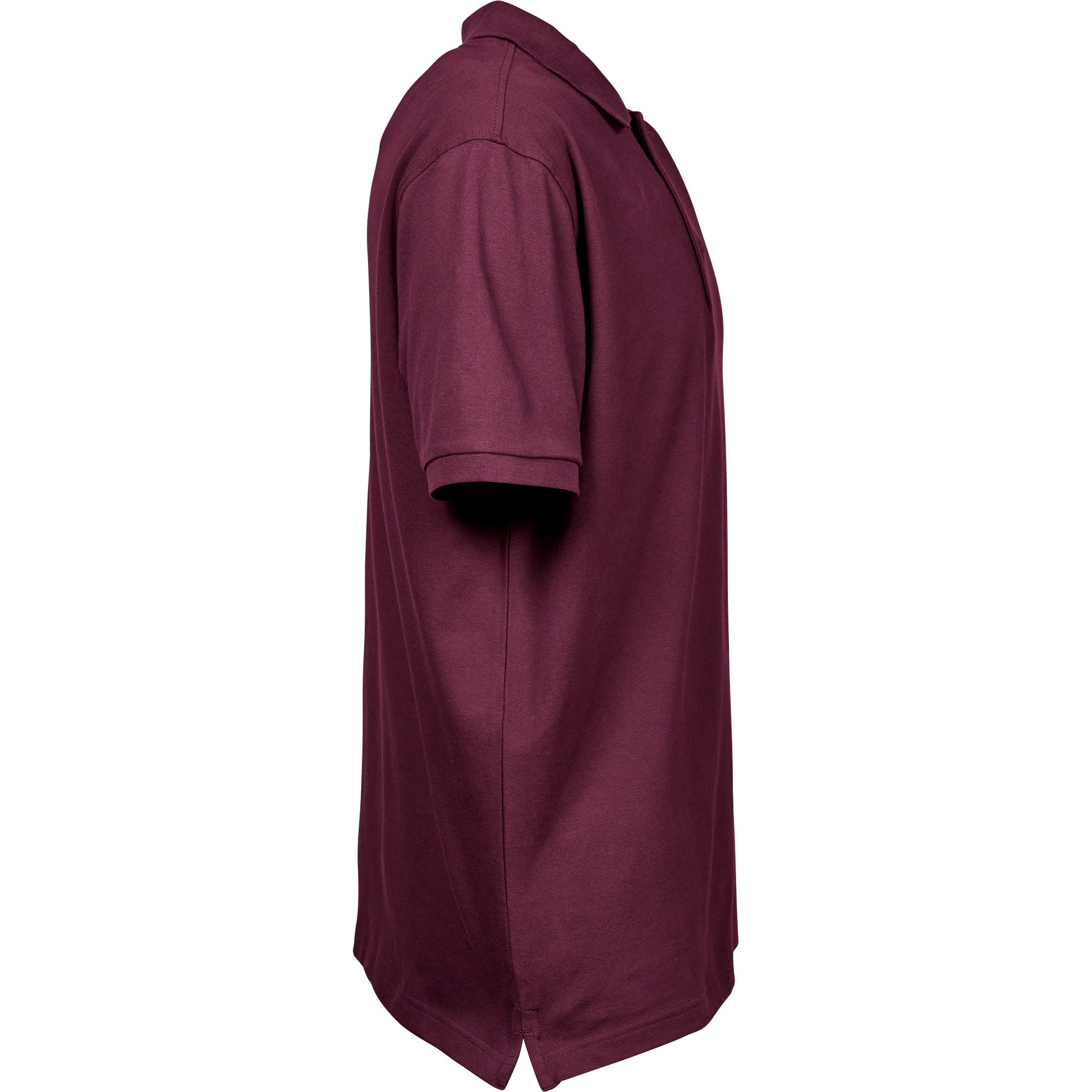 Wine - Side - Tee Jays Mens Luxury Stretch Polo Shirt