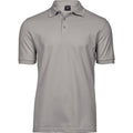 Stone - Front - Tee Jays Mens Luxury Stretch Polo Shirt