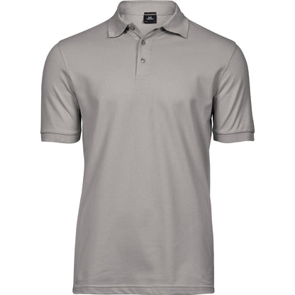 Stone - Front - Tee Jays Mens Luxury Stretch Polo Shirt