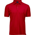 Red - Front - Tee Jays Mens Luxury Stretch Polo Shirt