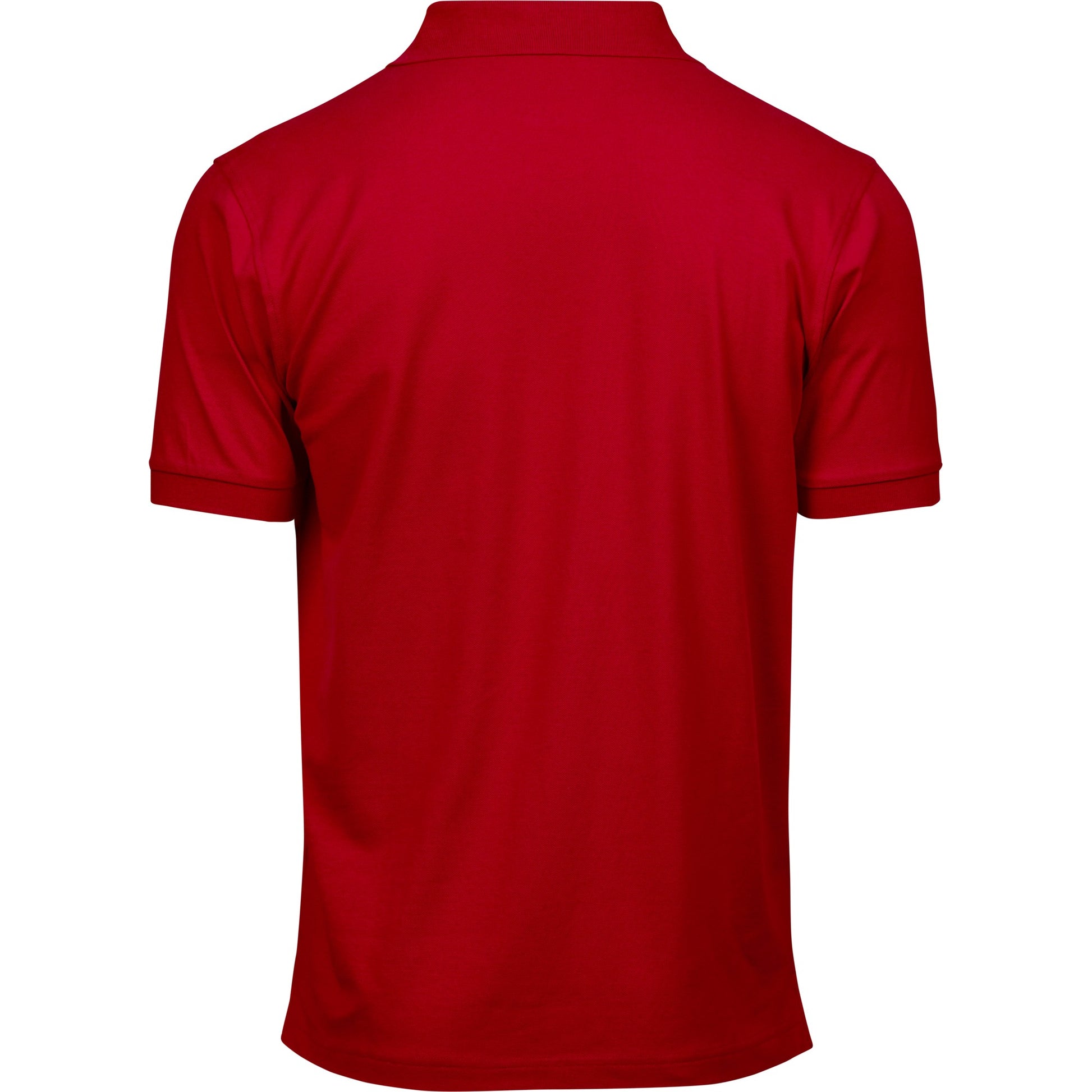 Red - Back - Tee Jays Mens Luxury Stretch Polo Shirt