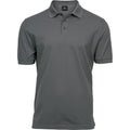 Powder Grey - Front - Tee Jays Mens Luxury Stretch Polo Shirt
