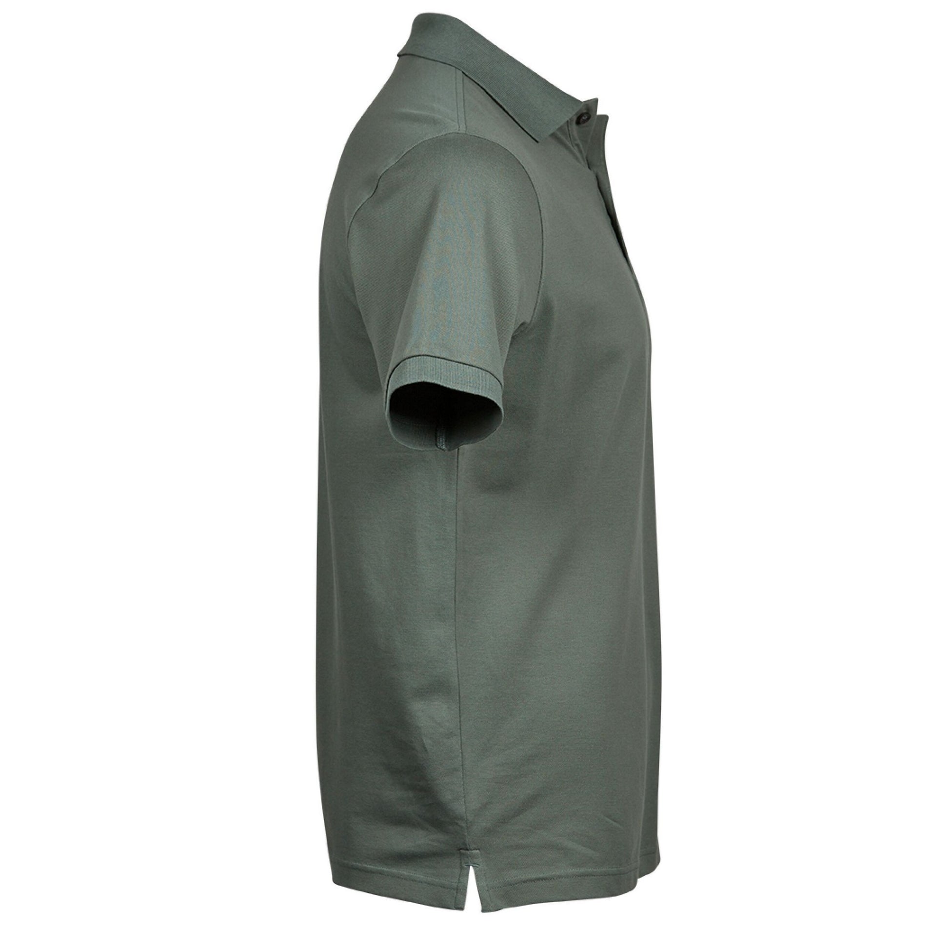 Leaf Green - Side - Tee Jays Mens Luxury Stretch Polo Shirt