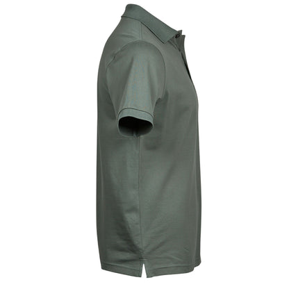 Leaf Green - Side - Tee Jays Mens Luxury Stretch Polo Shirt