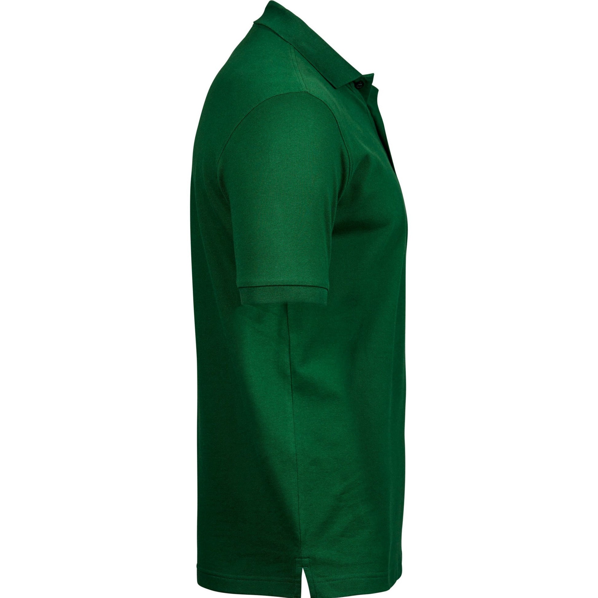 Forest Green - Side - Tee Jays Mens Luxury Stretch Polo Shirt
