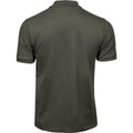 Deep Green - Back - Tee Jays Mens Luxury Stretch Polo Shirt