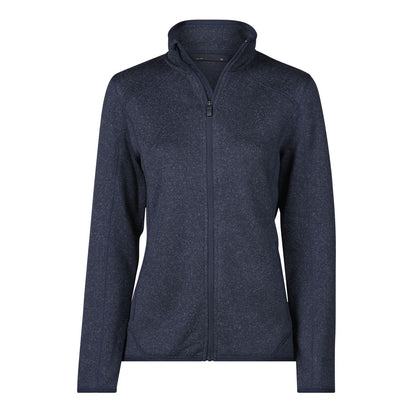 Navy Melange - Front - Tee Jays Womens-Ladies Fleece Outdoor Jacket