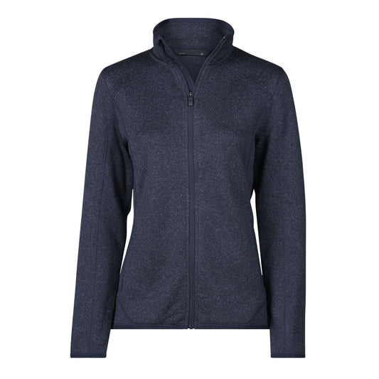 Navy Melange - Front - Tee Jays Womens-Ladies Fleece Outdoor Jacket