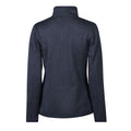 Navy Melange - Back - Tee Jays Womens-Ladies Fleece Outdoor Jacket