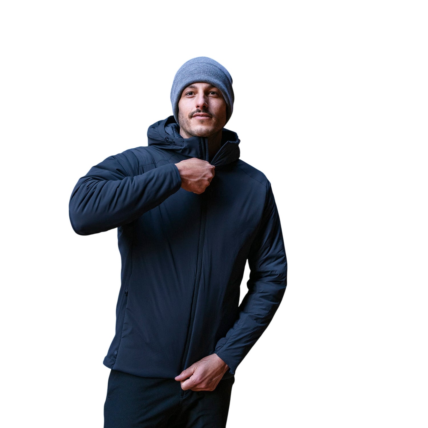 Midnight - Back - Stormtech Mens Cascadia Thermal Jacket