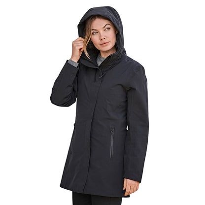 Deep Navy - Back - Tee Jays Womens-Ladies All Weather Jacket