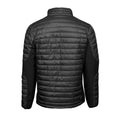 Black - Back - Tee Jays Mens Crossover Softshell Padded Jacket