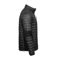 Black - Side - Tee Jays Mens Crossover Softshell Padded Jacket