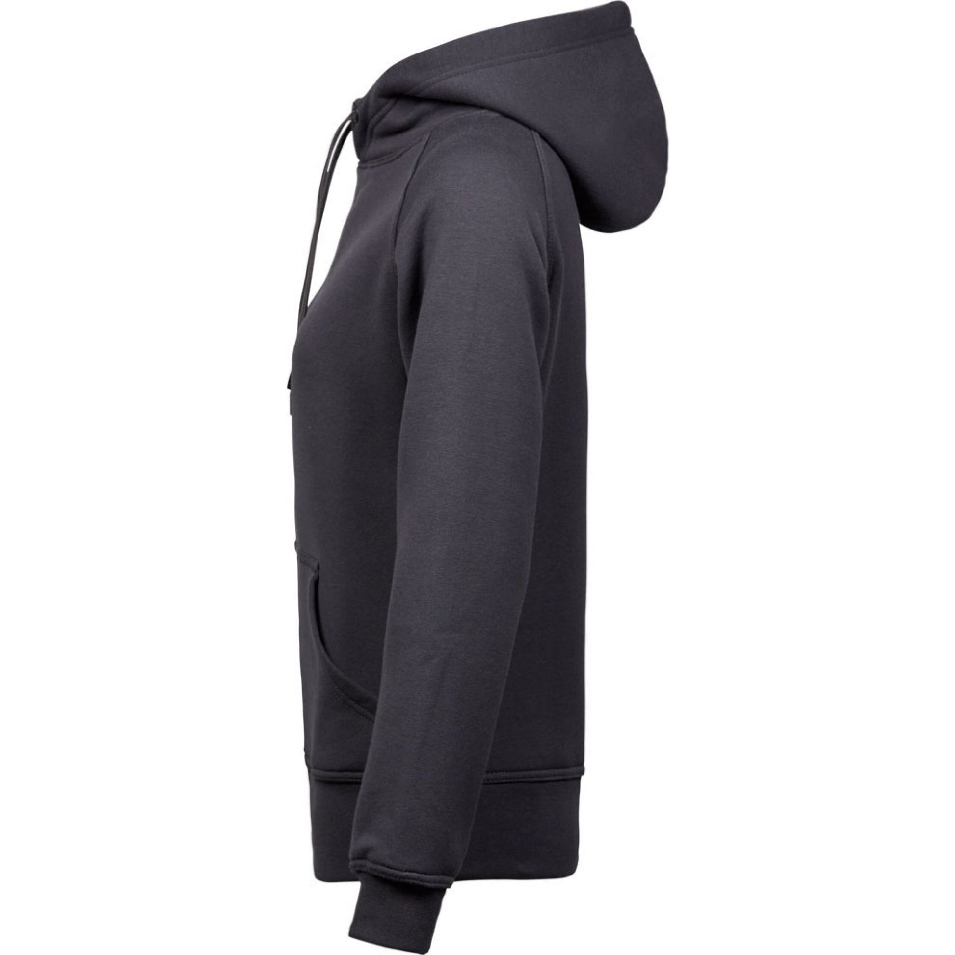 Dark Grey - Side - Tee Jays Womens-Ladies Hoodie