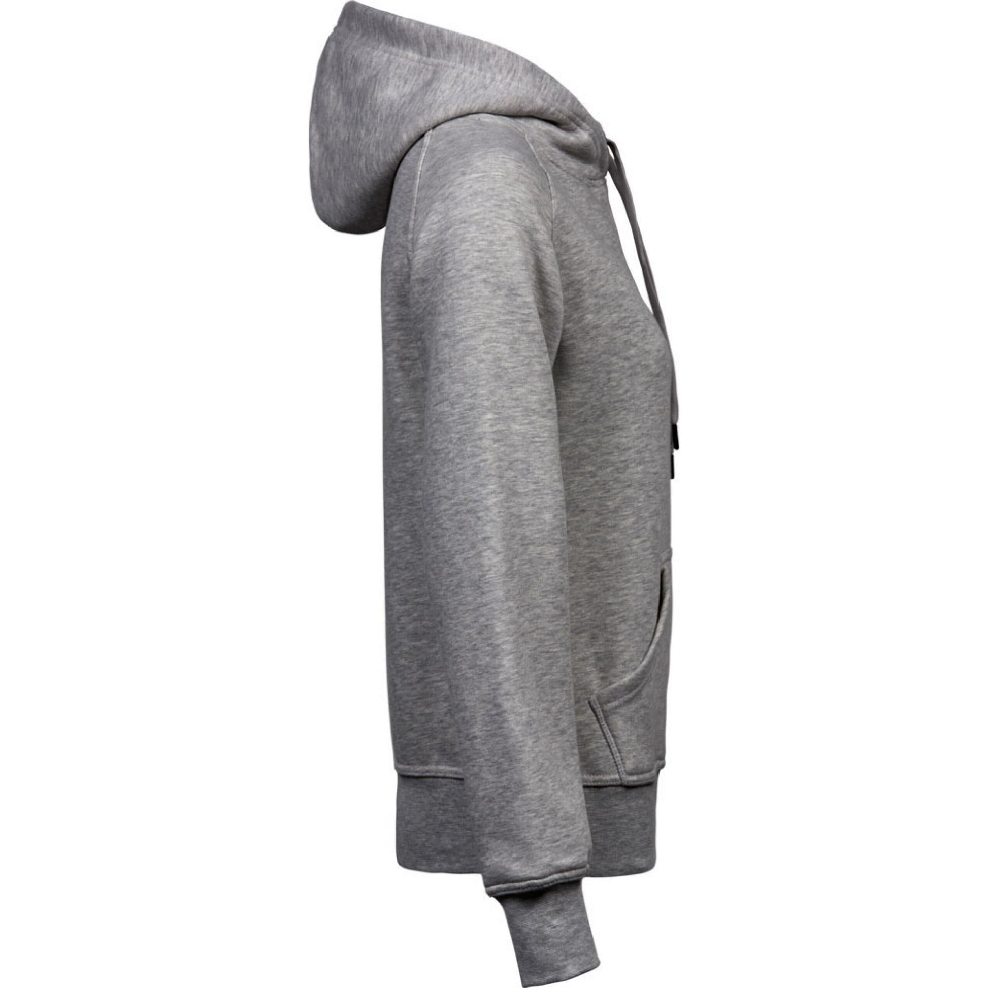 Heather Grey - Side - Tee Jays Womens-Ladies Hoodie