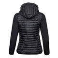 Black - Back - Tee Jays Womens-Ladies Crossover Hooded Jacket