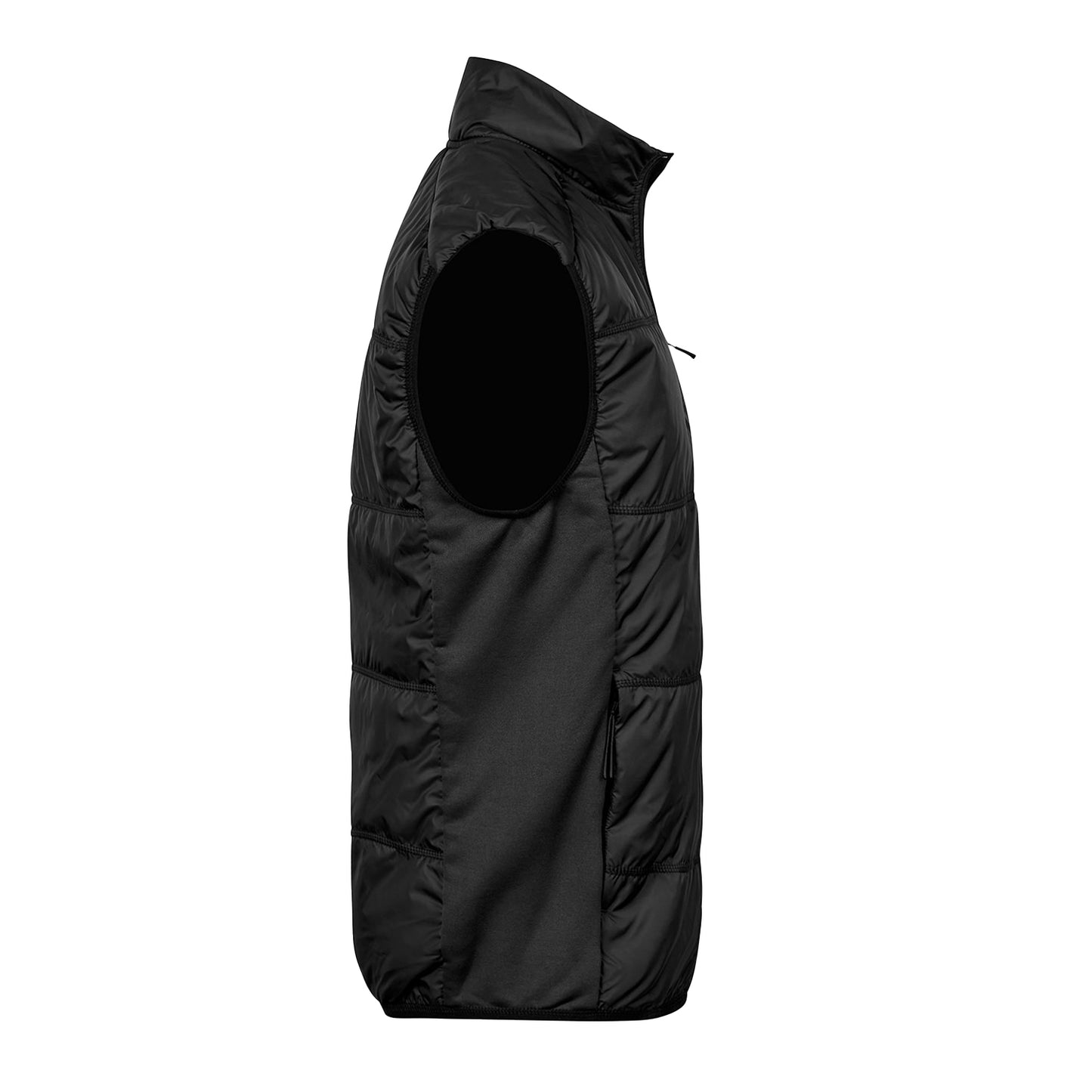 Black - Side - Tee Jays Mens Stretch Hybrid Gilet
