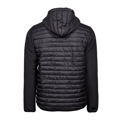 Black - Back - Tee Jays Mens Crossover Jacket