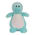 Turquoise-White - Side - Mumbles Dinosaur Keyring