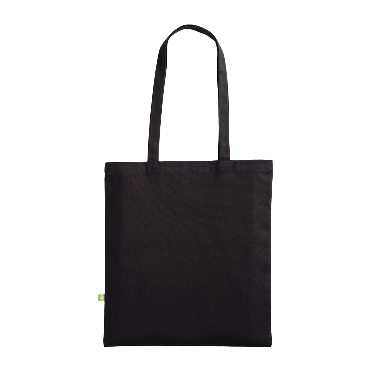 Black - Back - Nutshell Natural Canvas Long Handle 10L Tote Bag