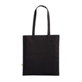 Black - Back - Nutshell Natural Canvas Long Handle 10L Tote Bag