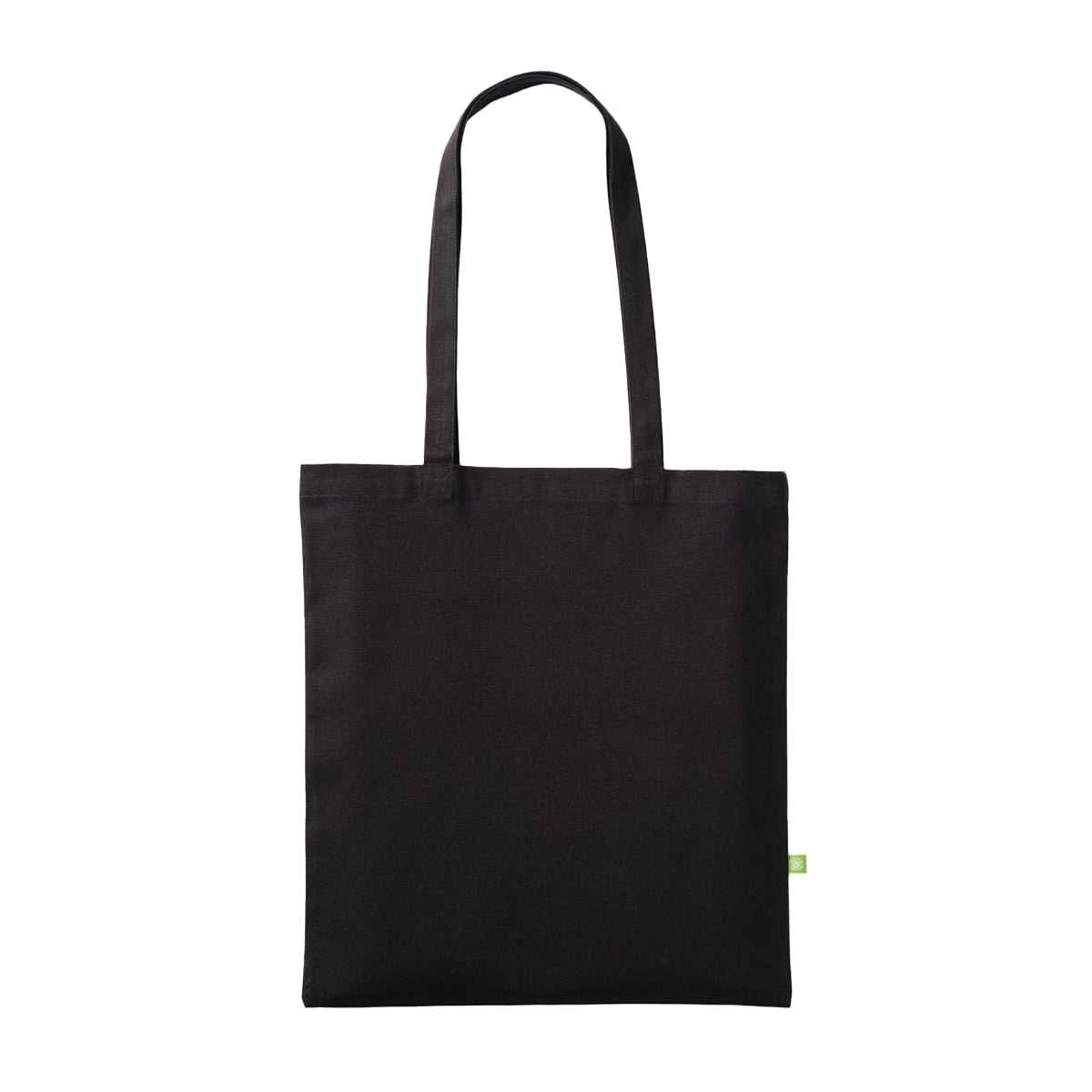 Black - Front - Nutshell Natural Canvas Long Handle 10L Tote Bag
