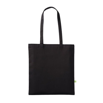 Black - Front - Nutshell Natural Canvas Long Handle 10L Tote Bag