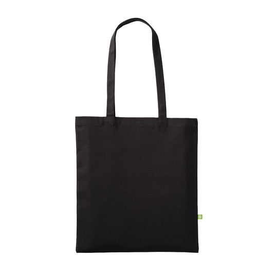 Black - Front - Nutshell Natural Canvas Long Handle 10L Tote Bag