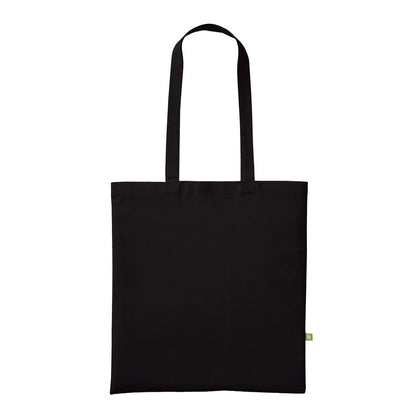 Black - Front - Nutshell Organic Cotton Long Handle 10L Shopper