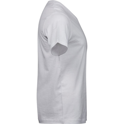White - Side - Tee Jays Mens Fashion Sof V Neck T-Shirt