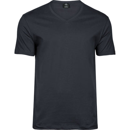 Dark Grey - Front - Tee Jays Mens Fashion Sof V Neck T-Shirt
