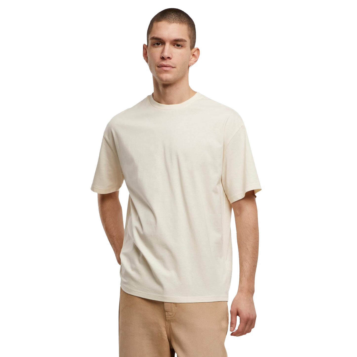 White Sand - Lifestyle - Build Your Brand Mens Basic Light Loose T-Shirt